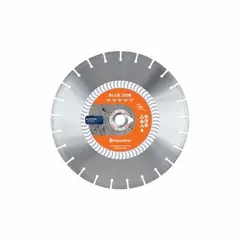 This diamond blade is designed for wet cutting of asphalt and concrete using a flat saw. It has a 26-inch blade diameter and a 1-inch arbor size. Suitable for road construction, pavement repair, and demolition applications.