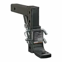 This Class 4 ball mount is constructed from corrosion-resistant carbon steel with a powder-coated finish. It features a 2-1/2 in ball diameter and a 2 in compatible ball shank diameter, with strong welded steel construction. Includes a cotter pin. Suitable for towing trailers, boats, and equipment requiring a Class 4 hitch
