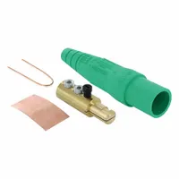 Single Pole Inline: Male, Green, 600V AC/600V DC, 400 A, Double Set Screw Termination, 16 Series (MPN 16D24-UG)
