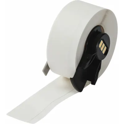 BRADY Continuous Label Stock: 3/4 in x 50 ft, Paper, Inkjet Print-Receptive/Water Dissolvable - Brady Water-Dissolvable Continuous Label Rolls