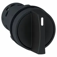SCHNEIDER Selector Switch: 22 mm Panel Mounting Size, 3 Positions, Short Lever, 2NO, Non-Metallic (MPN XB7ND33)