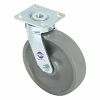 RWM Plate Caster: Swivel, No Brake, Nylon, 8 in Wheel Dia., 2 in Wheel Wd, 9 1/2 in Mounting Ht (MPN 48-GTB-0820-S)