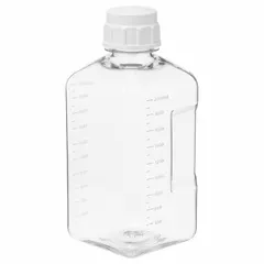 PETG Media/Storage Bottle, 2 L, Sterile, Graduated, Screw-On Closure