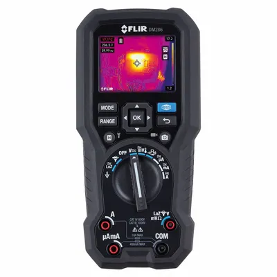 FLIR Digital Multimeter: TRMS, CAT III 1000V/CAT IV 600V, 1,000 V Max AC Volt Measurement - Thermal Imaging Multimeters