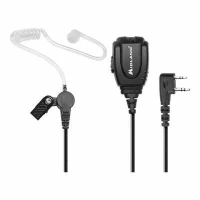 MIDLAND Surveillance Kit: Fits Midland, For BizTalk MB Series, Earbud, Push To Talk - Midland-Compatible Earpieces & Headsets