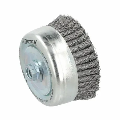 OEM Cup Brush: Twisted Steel - Heavy-Cleaning Brushes for Contoured Carbon Steel Surfaces