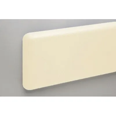 PAWLING Wall Guard: WG-8, PETG, Ivory, 7 3/4 in Overall Ht - PETG Crash Rails & Bumper Guards