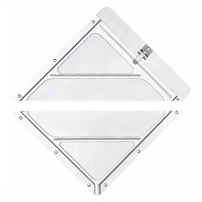 BRADY Vehicle Placard Holder: Front Plate Placard Holder, 10 3/4 in Wd, 10 3/4 in Ht - Placard Holders