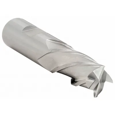 CLEVELAND Square End Mill: High Speed Steel, 4 Flute, 1/2" Mill Dia, 1-1/4" LOC - Left-Helix High-Speed Steel Square End Mills