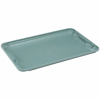 MOLDED FIBERGLASS Lid: 19 3/4 in x 12 1/2 in, Gray, Fiberglass - Lids for Extreme-Temperature Stacking & Nesting Totes