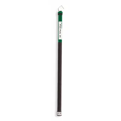 GREENLEE Telescoping Fish Stick: Clip, 2 1/4 in Rod Dia, 50 in to 24 ft, Single Hook End - Telescoping Fish Sticks