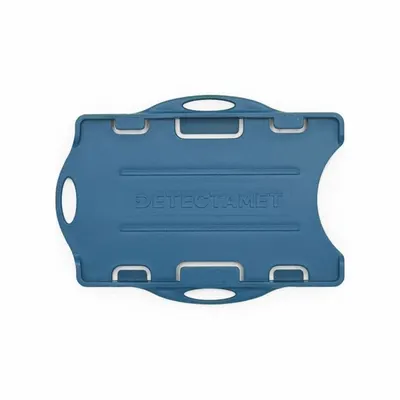DETECTAMET Swipe Card Holder: Clip, Horizontal/Vertical, 3 13/16 in Badge Pouch Wd - Clips for Badges