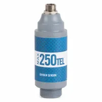 Medical oxygen sensor for 100% oxygen measurement. Response time less than 15 seconds. Operating life greater than 1,000,000% oxygen hours. Suitable for use in ventilators and anesthesia machines