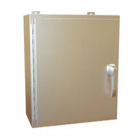 HAMMOND Electrical Enclosure: Stainless Steel, 24 in x 20 in x 10 in, NEMA 12/13/3R/4/4X, Hinged (MPN HW242010SSHK)