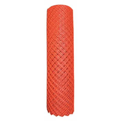 QUEST Safety Fence: Orange, 4 ft Overall Ht, 100 ft Overall Lg - Barrier & Safety Fence