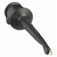 Hook Clip: 2 3/8 in Lg, Beryllium Copper, Glass Filled Nylon, 5 A Max Current, Black, Hook Clip (MPN 4555-0)