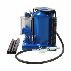 Steel-bodied bottle jack with manual handle lifting actuator. Designed for lifting heavy loads in confined spaces where standard jacks cannot fit. Complies with ASME PASE 2019 safety standards.