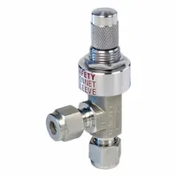 HAM-LET Plumbing Needle Valves: Angle Valve Body, 316 Stainless Steel, Let-Lok x Let-Lok, Let-Lok (MPN HF-1300-SS-L-6MM-A-VER)