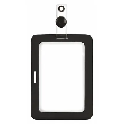 MYID Badge Holder: Pouch, Horizontal/Vertical, 2 3/4 in Badge Pouch Wd, 4 in Badge Pouch Ht - Sleeves & Holders for Badges