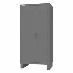 This standard bin cabinet combines 120 yellow recessed/solid bins, 4 drawers, and 1 shelf in a single unit. Constructed with powder-coated steel, it measures 36 x 24 x 78 inches and includes (24) bins sized 8 x 15 x 7 inches. Suitable for organizing small parts, tools, and supplies in industrial workspaces.