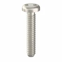 Tamper Resistant Screw: #6-32 Thread Size, 3/4 in Lg, Stainless Steel, Plain, Pan, Spanner, 50 PK (MPN 121040)