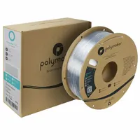 POLYMAKER 3D Printing Filament: PolyLite, PC, 1.75 mm, 1 kg, Clear (MPN PC01001)
