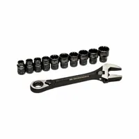 GEARWRENCH Adjustable Wrenches & Sets: Alloy Steel, Chrome, 1 1/8 in Jaw Capacity, Plain Grip, 8 in (MPN GWPTAW8)