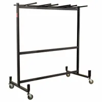 NATIONAL PUBLIC SEATING Chair and Table Cart: 1,320 lb, 33 1/4 in L x 67 in W x 70 in H, (4) Swivel (MPN 42-8)
