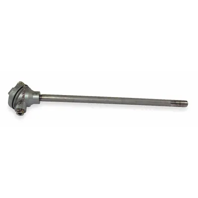 TEMPCO Heavy Duty Thermocouple: 32°F to 1,400°F /0°C to 760°C, Type J, 18 in Probe Lg - Thermocouples with Pipe Connection