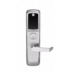 This electronic keyless lock provides keypad-based access control for commercial or industrial facilities. It is ADA compliant and includes a mechanical key override. The chrome finish suits standard door hardware applications. Designed for right-hand reverse (RHR) door installations.