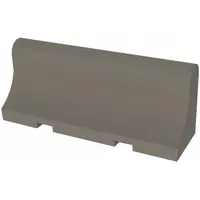 Security Barrier: Gray, 36 in Overall Ht, 8 ft Overall Lg, 24 in Overall Wd, 4,400 lb Wt (MPN TYPE 1 - 8')