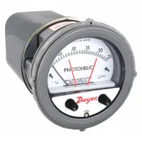 DWYER Differential Pressure Gauge & Switch: Single-Side, 1/8 in NPT Female, ±4% Gauge Accuracy (MPN A3000-00)