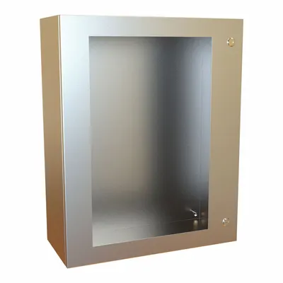 HAMMOND Electrical Enclosure: Stainless Steel, 30 in x 24 in x 10 in, NEMA 12/13/3R/4/4X - Stainless Steel Enclosures