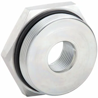 PARKER Metal Pipe Straight: 2 in x 3/4 in, Male Threaded x Female SAE Threaded - Threaded High-Pressure Pipe Fittings