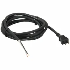 This replacement cord set includes a power cord and cord protector for use with compatible power tools. The cord protector helps shield the cable from abrasion and wear in workshop or job site environments. Designed as a direct replacement part to restore power connectivity.
