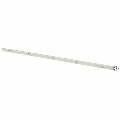 HUBBELL WIRING DEVICE-KELLEMS Prewired Raceway: 1 Circuits, 12 Outlets, NEMA 5-15R, 6 ft Lg, 1 3/8 in W x 1 1/16 in H - Nonmetallic Prewired Outlet Raceway Strips