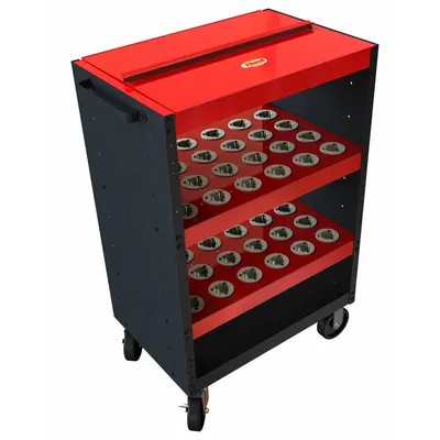 HUOT Tool Holder Cart: For CAPTO (C6) Taper - Shielded CNC Toolholder Carts