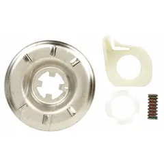 Genuine Whirlpool washing machine clutch, part number 285785. Engages and disengages the drive system during wash and spin cycles to enable proper agitation and spin performance. Designed as a direct replacement for specific Whirlpool washer models.