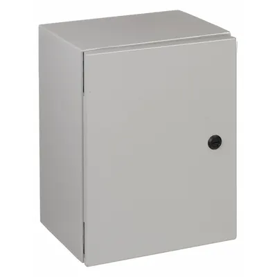 WIEGMANN Enclosure: Steel, 16 in x 20 in x 8 in, NEMA 12/13/3R/4, Solid Cover - Steel Washdown Enclosures