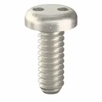 Tamper Resistant Screw: #6-32 Thread Size, 3/8 in Lg, Stainless Steel, Plain, Pan, Spanner, 50 PK (MPN 121010)