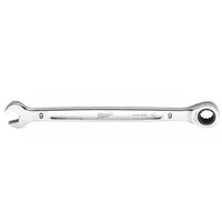 MILWAUKEE Ratcheting Combination Wrench: Chrome Vanadium Steel, Chrome, 9 mm Head Size, Std (MPN 45-96-9309)