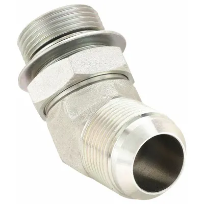 AEROQUIP Hydraulic Hose Adapter: 1 in x 1 in Fitting Size, Male x Male, ORB x JIC - ORB-to-JIC Steel Hydraulic Hose Adapters