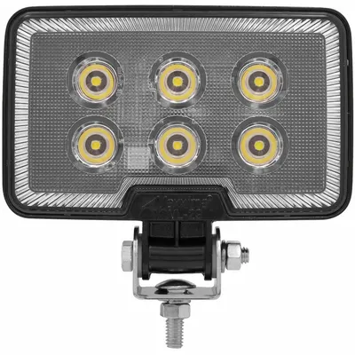 MAXXIMA Vehicle Work Light: Rectangular, Flood, LED, Bolt/Bracket, Blunt Cut Wires - Vehicle Floodlights