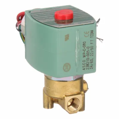 REDHAT Solenoid Valve: 2-Way, Normally Closed, 1/8 in Pipe Size, 24V AC, High Flow - 2-Way/2-Position, Normally Closed Solenoid Valves