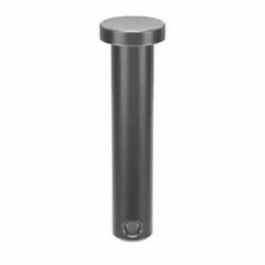 Inch-sized standard clevis pin with 1/4 in diameter and 1 1/4 in shank length. Supplied in a 25-pack. Used as a removable, non-threaded fastener in clevis and hitch applications for connecting components.