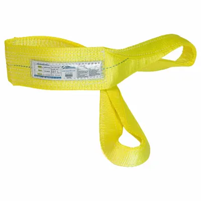 STREN-FLEX Web Sling: Type 4, Polyester, 1 Plies, 12 ft Sling Lg - High-Visibility Polyester Twisted-Eye Web Slings