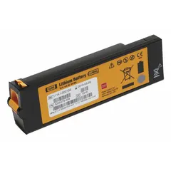 Non-rechargeable lithium-manganese dioxide battery for automated external defibrillators. Compatible with manufacturer model numbers 99425-000023 and 99425-000025. Provides power for emergency defibrillation in clinical and public-access settings.