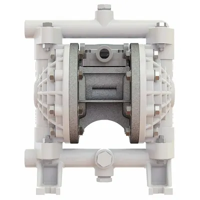 VERSAMATIC Double Diaphragm Pump: Polypropylene Body, 1/2 in, NPT Connection, 10 gpm - Polypropylene Housing AODD Pumps