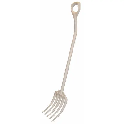 VIKAN Hygienic Fork: 5 Tines, 10 1/2 in Tine Lg, 45 5/16 in Handle Lg, FDA Compliant - Standard Hygienic Forks