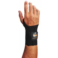 PROFLEX BY ERGODYNE Wrist Support: Right, L Ergonomic Support Size, Black, Fits 7 to 8 in (MPN 4000)